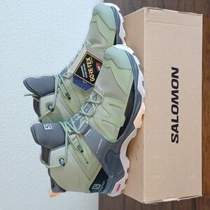 NWT Salomon X Ultra 4 Mid GTX Women size 10.5 Green